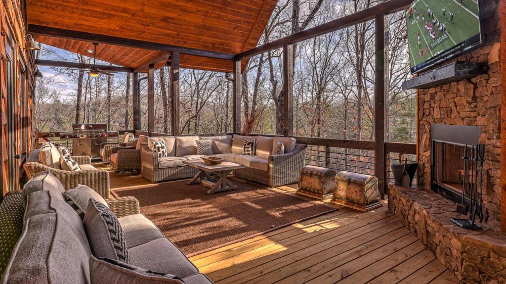 Luxe Mountain Retreat Villa บลูริดจ์ ภายนอก รูปภาพ